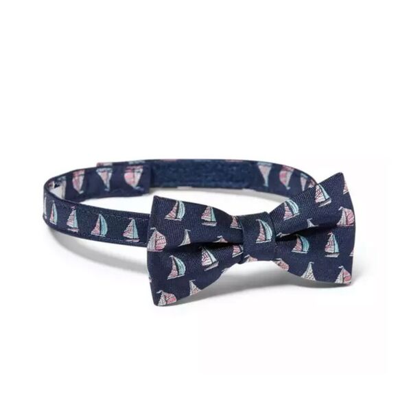 Janie and Jack Sailboat Bowtie in Merchant Marine Sailboat Print Size 2T-5 - Picture 1 of 2